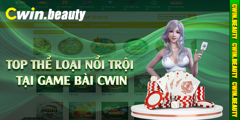 Top thể loại nổi trội tại game bài Cwin